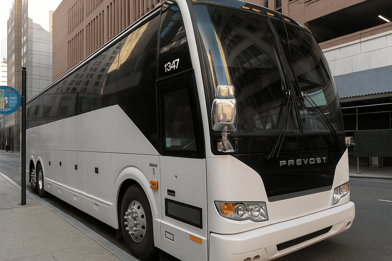 a Greenville Minibus Company coach bus