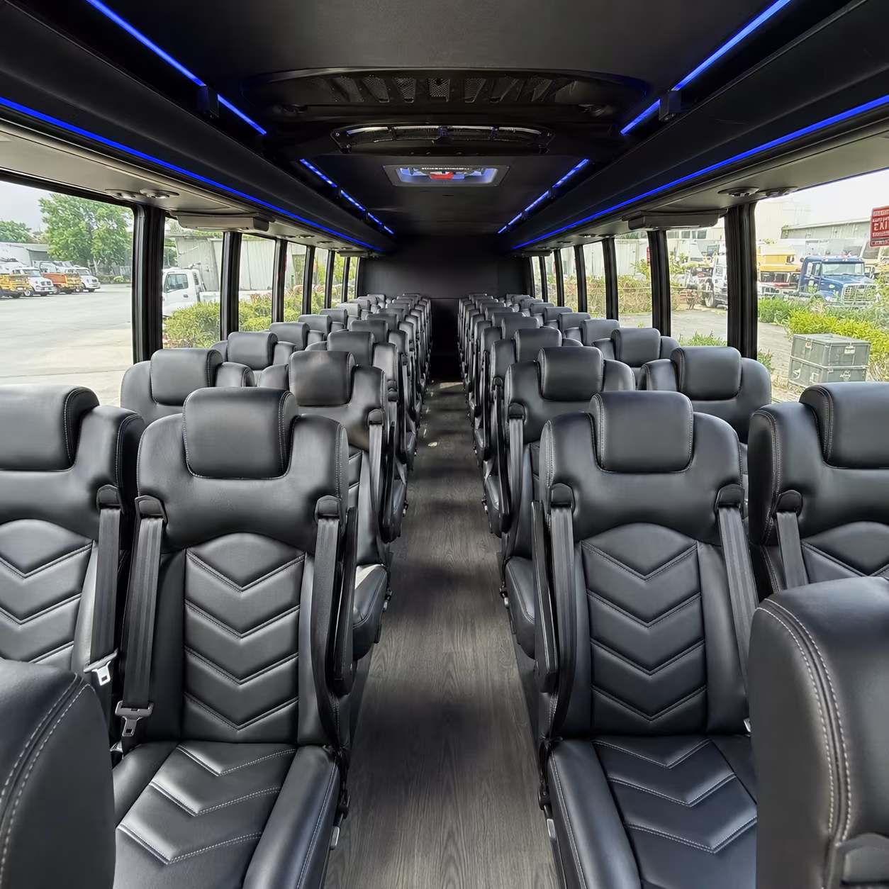greenville 28 passenger minibus inside