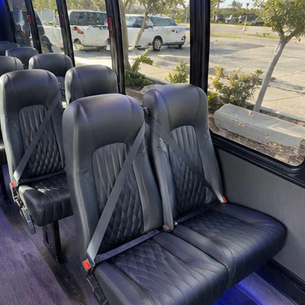 greenville 28 passenger minibus interior
