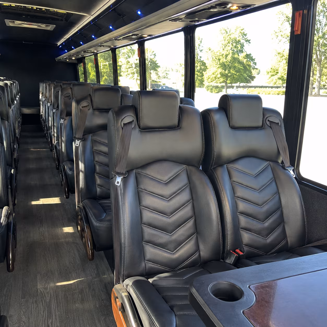 greenville 30 passenger minibus inside