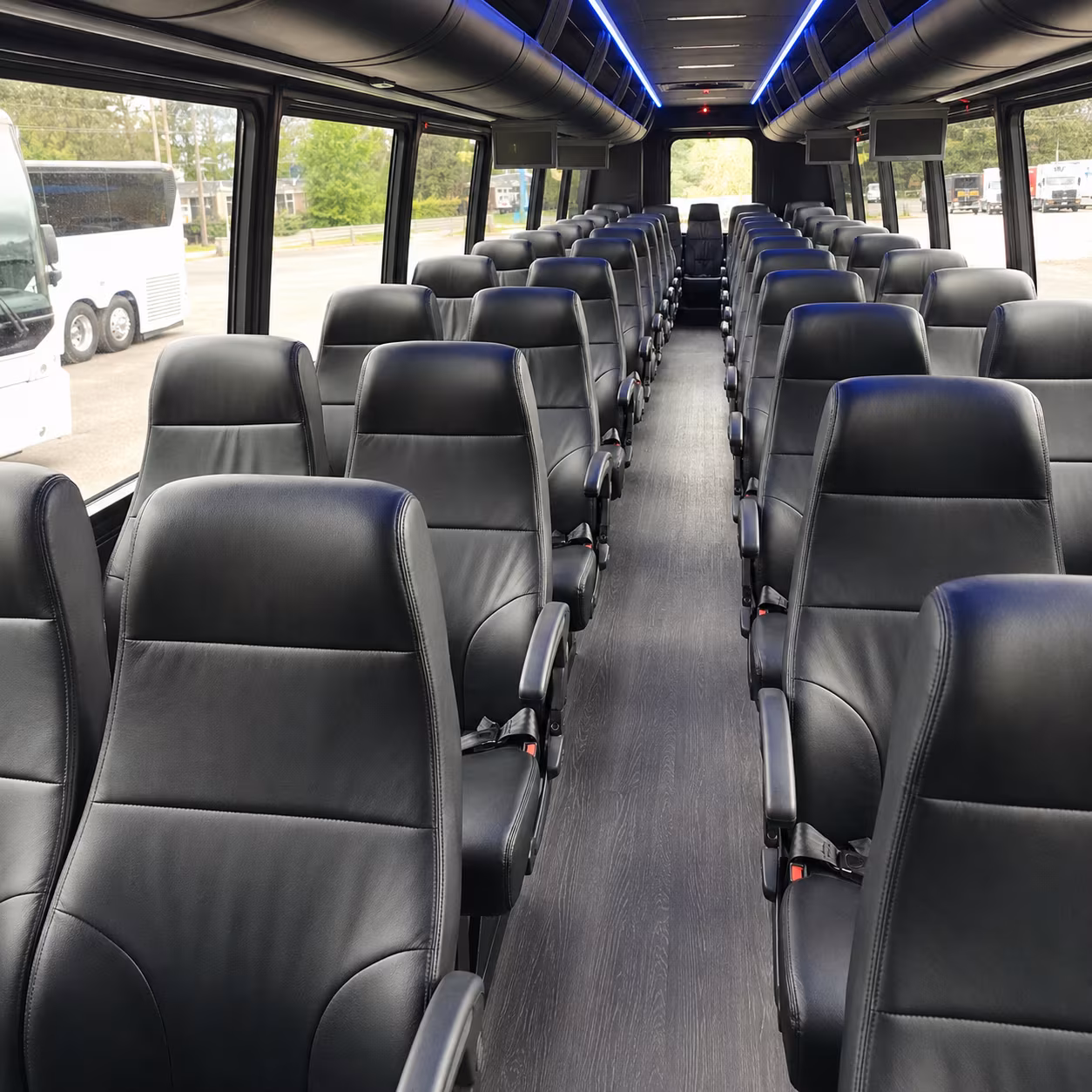greenville 35 passenger minibus inside