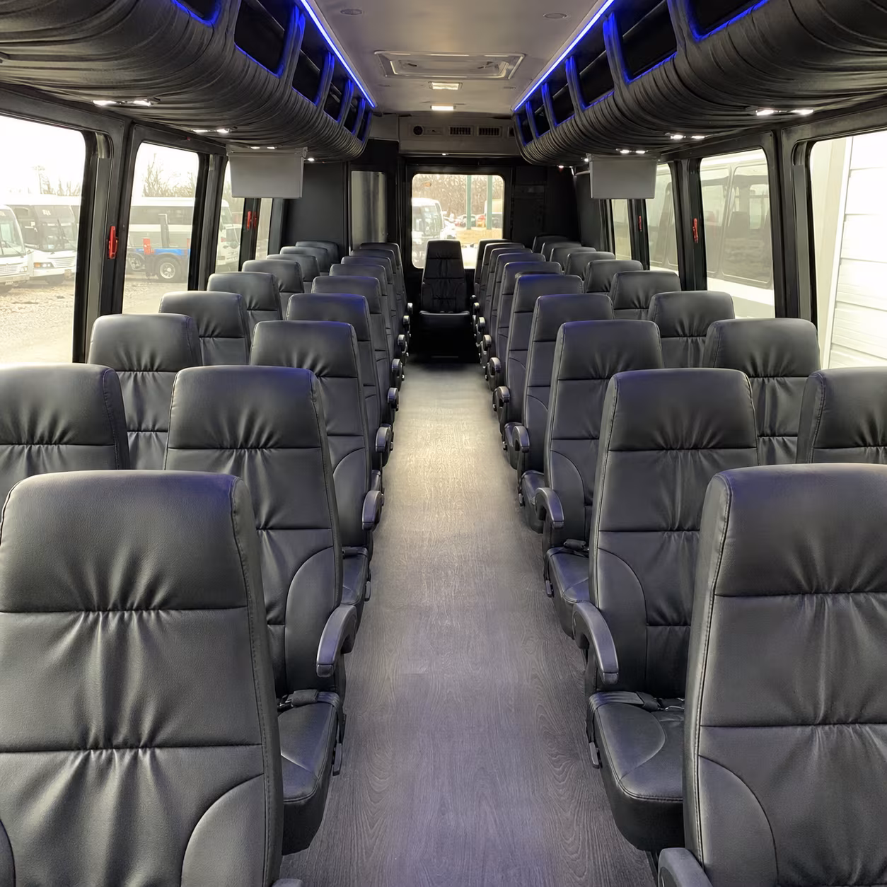 greenville 35 passenger minibus interior