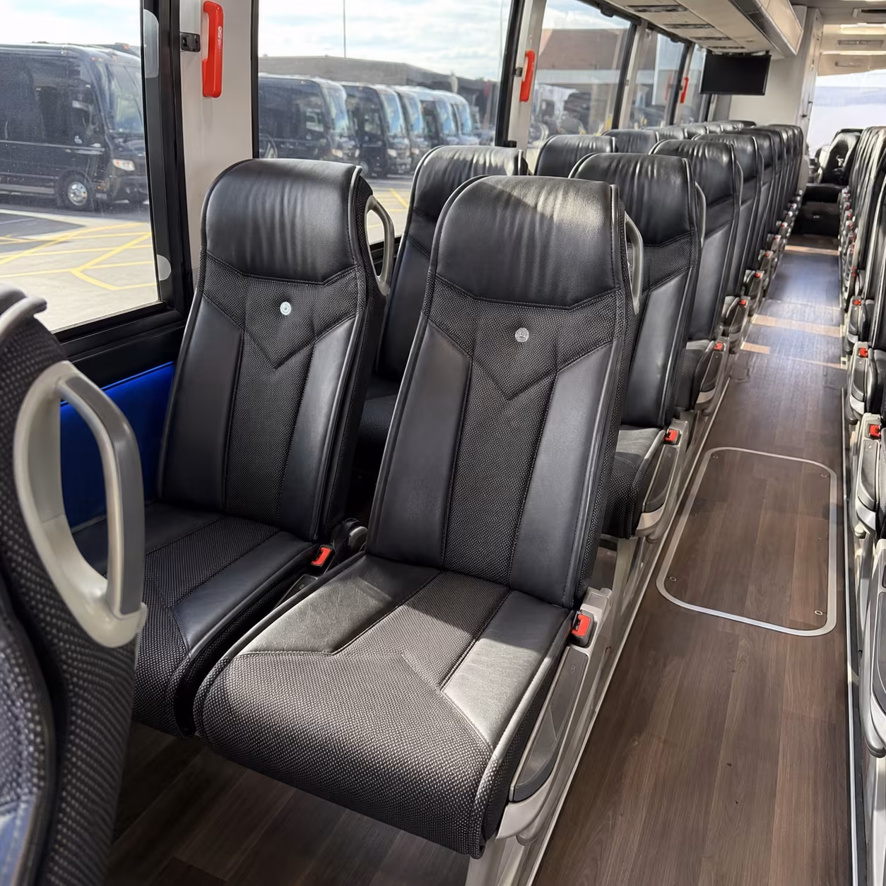 greenville 40 passenger charter bus interior