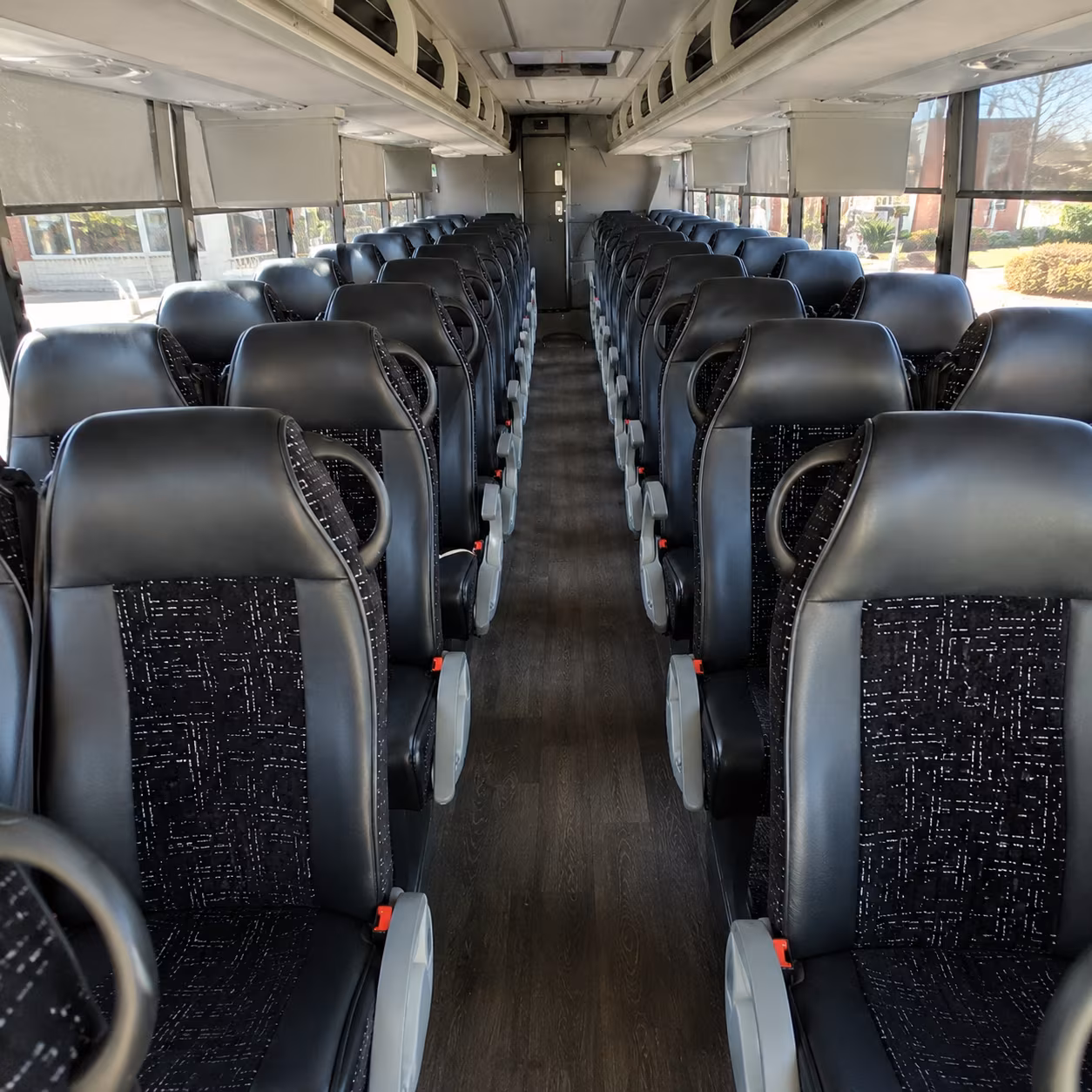 greenville 54 passenger charter bus inside