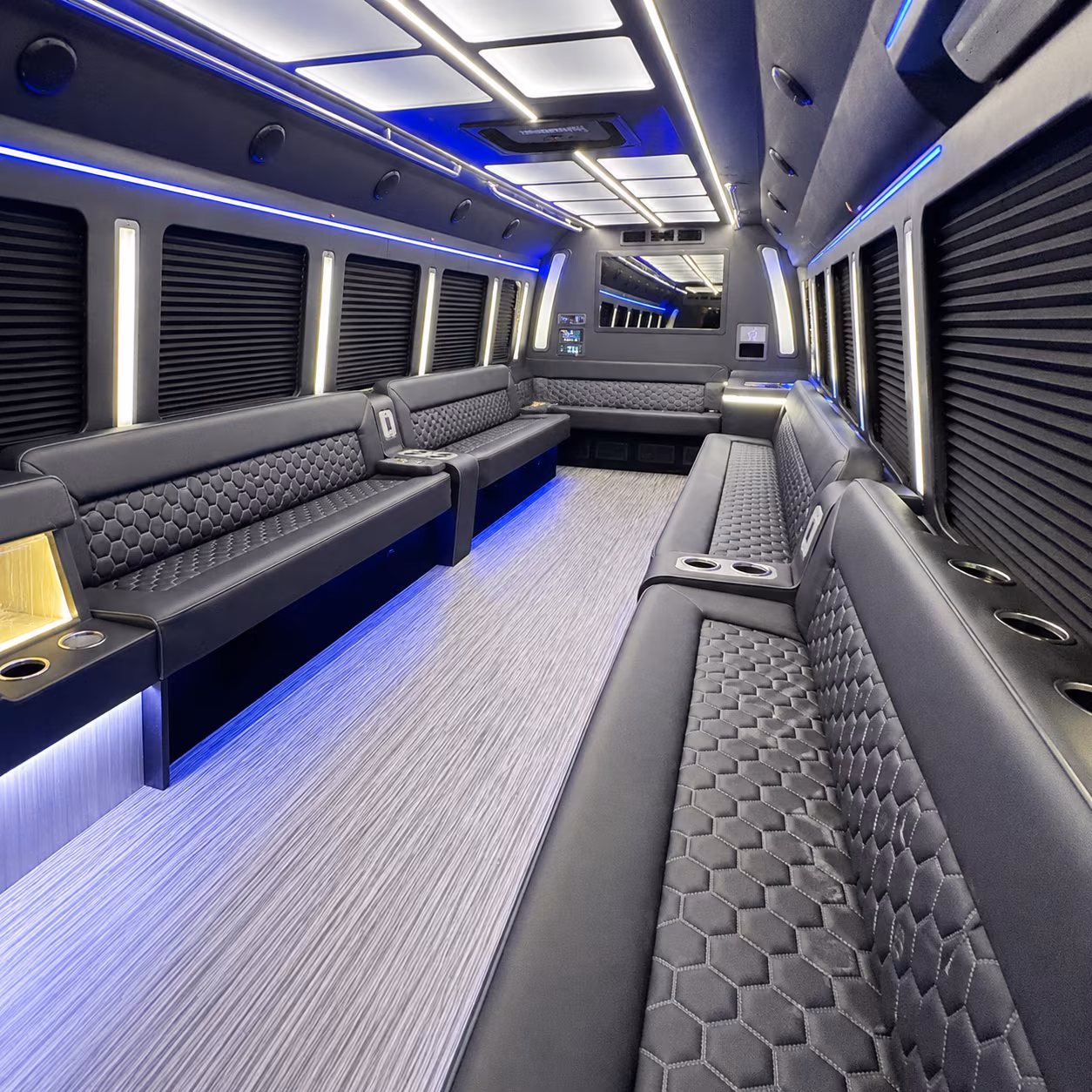 greenville party bus interior